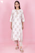Chanderi Silk Kurta Pant And Dupatta Set In Block Print
